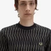 Argyle-Jacquard-T-Shirt für Herren