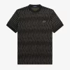 Argyle-Jacquard-T-Shirt für Herren