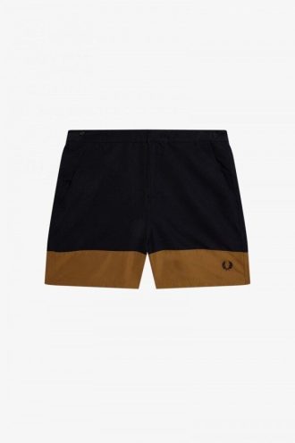 Badeshorts mit Farbblockdesign