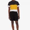 Badeshorts mit Kontrasteinsätzen