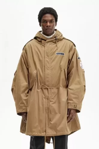 Bedruckter Herrenparka