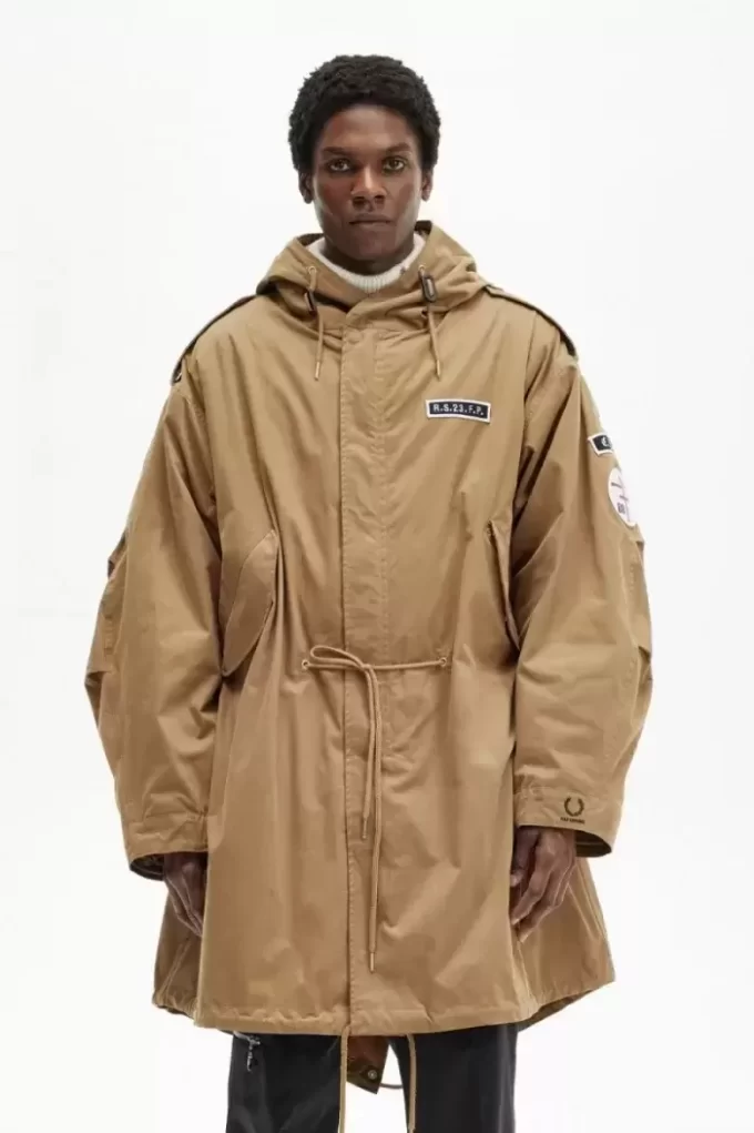 Bedruckter Herrenparka