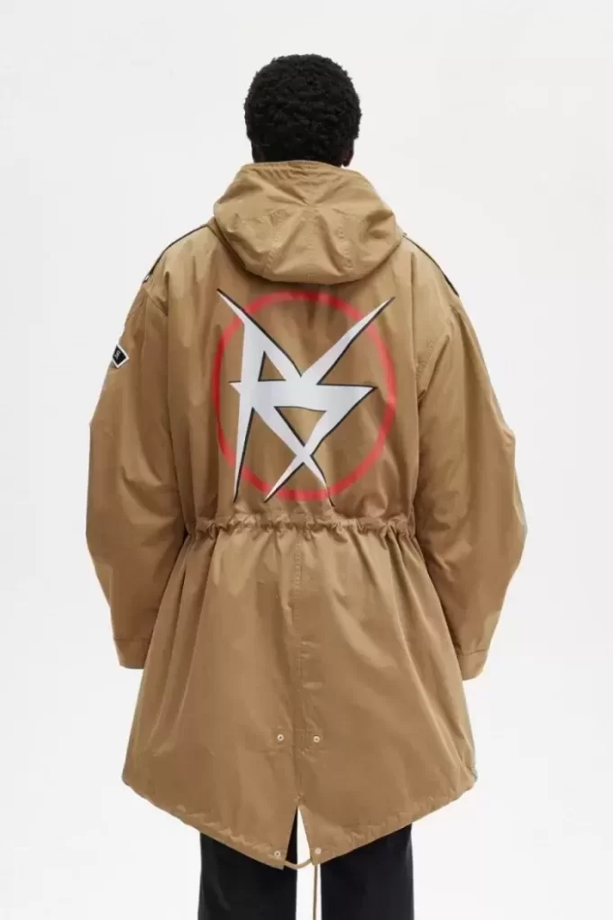 Bedruckter Herrenparka