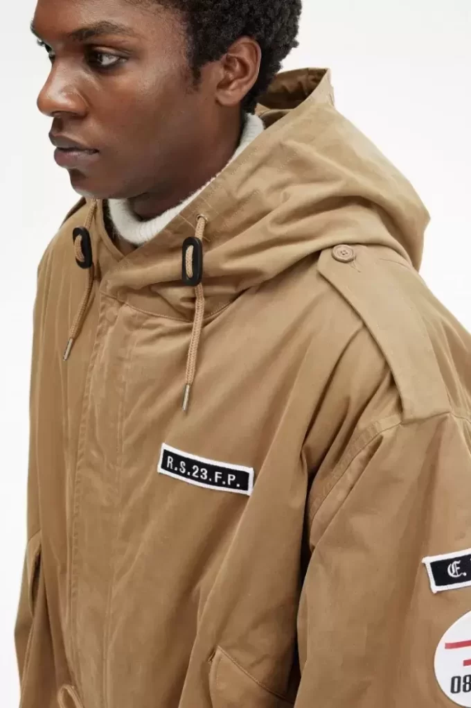 Bedruckter Herrenparka