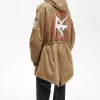 Bedruckter Herrenparka