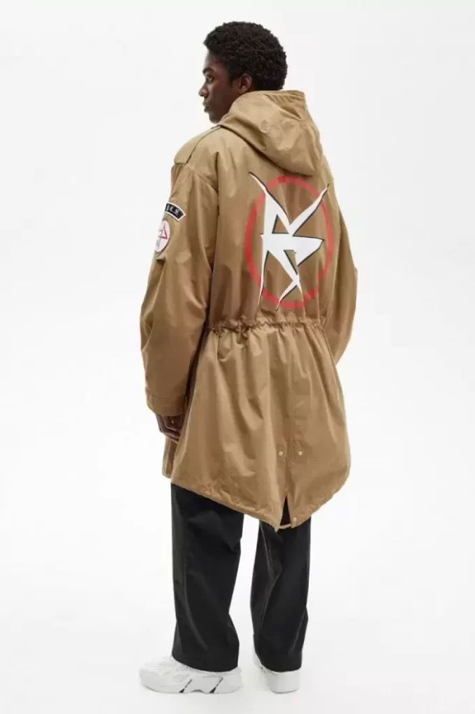 Bedruckter Herrenparka