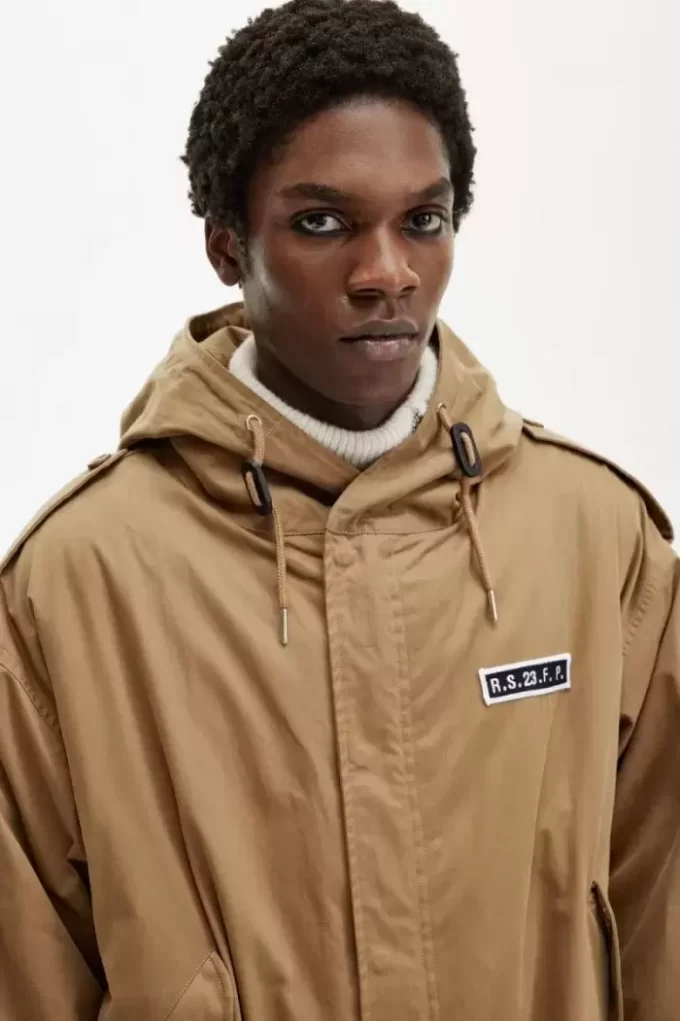 Bedruckter Herrenparka