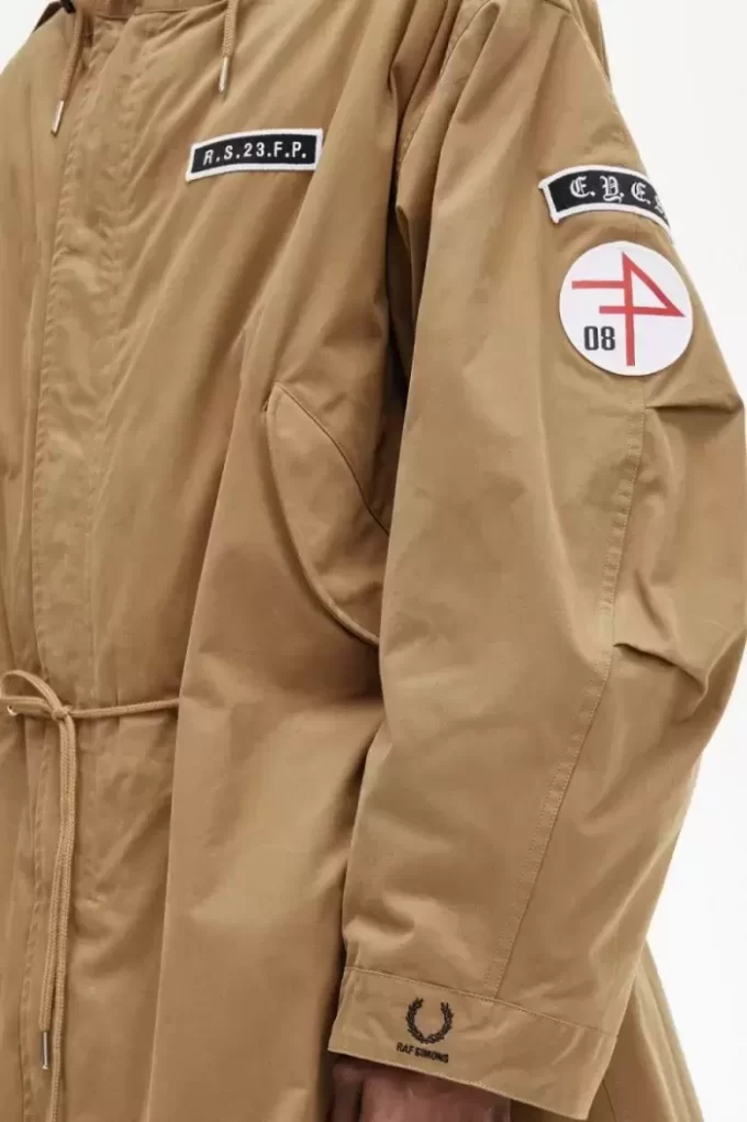 Bedruckter Herrenparka