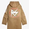 Bedruckter Herrenparka