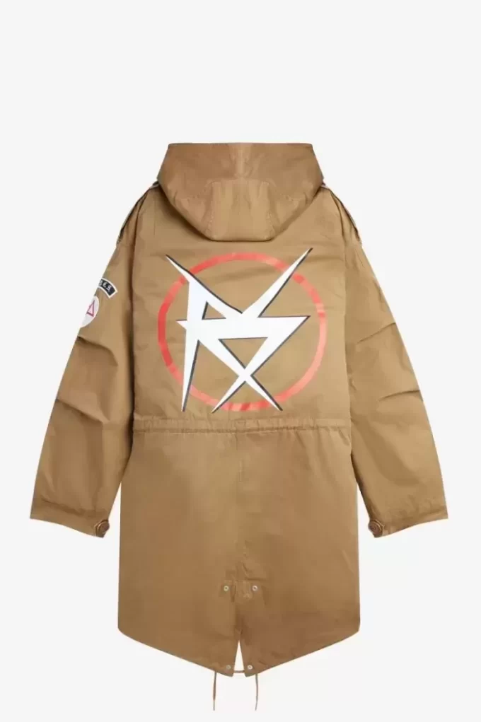 Bedruckter Herrenparka