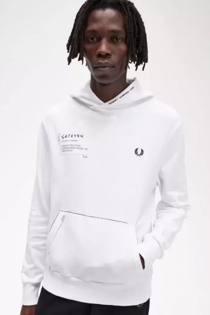 Bedrucktes Kapuzensweatshirt für Herren