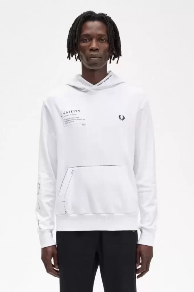Bedrucktes Kapuzensweatshirt für Herren