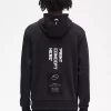 Bedrucktes Kapuzensweatshirt für Herren