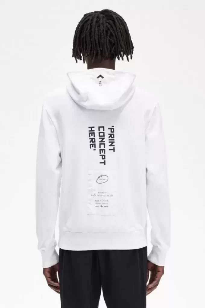 Bedrucktes Kapuzensweatshirt für Herren
