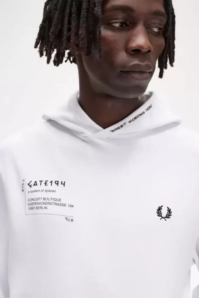 Bedrucktes Kapuzensweatshirt für Herren