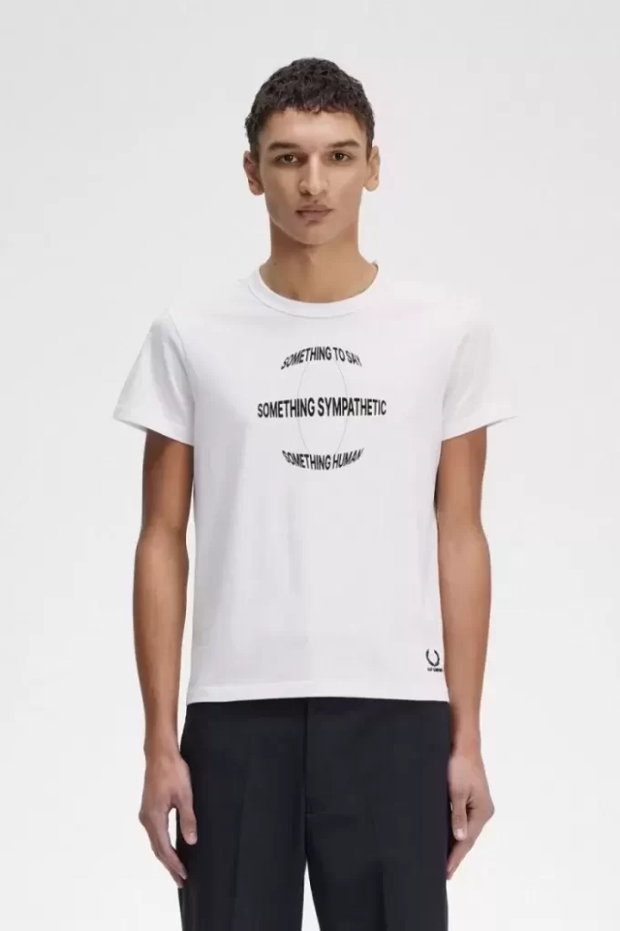 Bedrucktes Slim-Fit Herren-T-Shirt