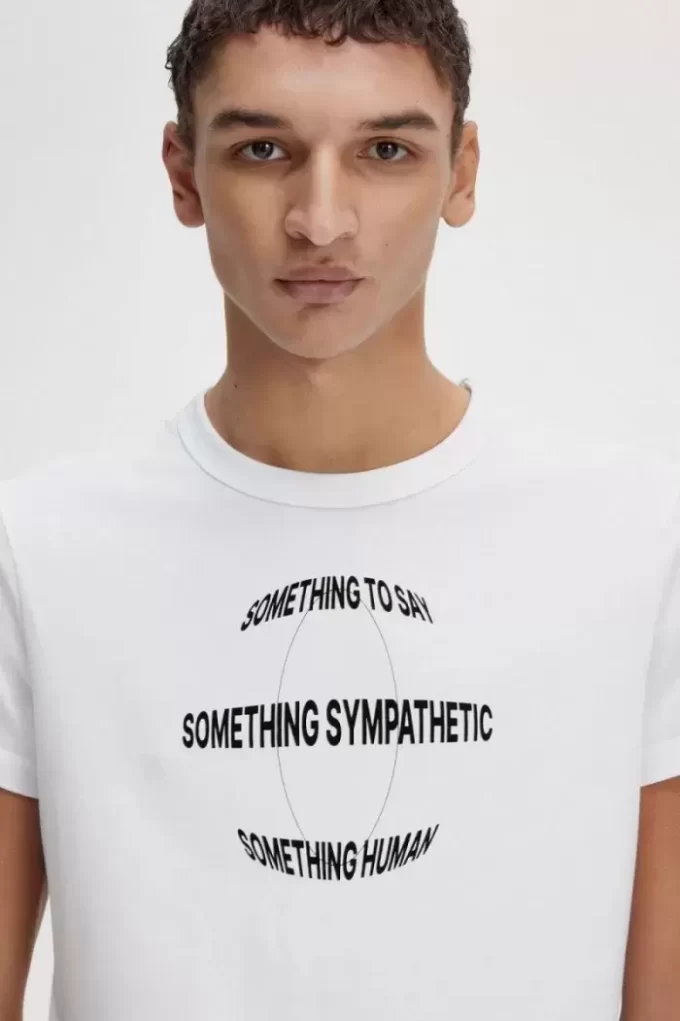 Bedrucktes Slim-Fit Herren-T-Shirt