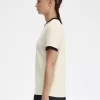 Beflocktes Lorbeerkranz-Damen-T-Shirt