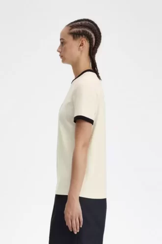 Beflocktes Lorbeerkranz-Damen-T-Shirt