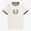 Beflocktes Lorbeerkranz-Damen-T-Shirt