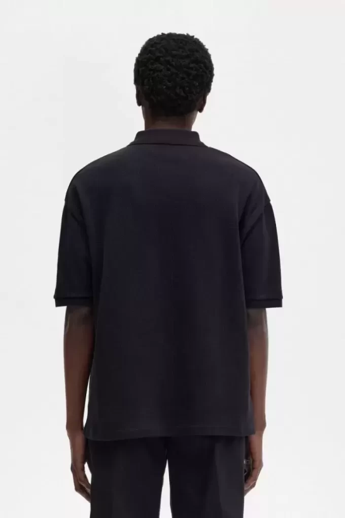 Übergroßes bedrucktes Herren-Poloshirt