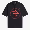 Übergroßes bedrucktes Herren-Poloshirt