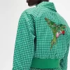 Bestickte Gingham-Damenjacken
