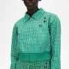 Bestickte Gingham-Damenjacken