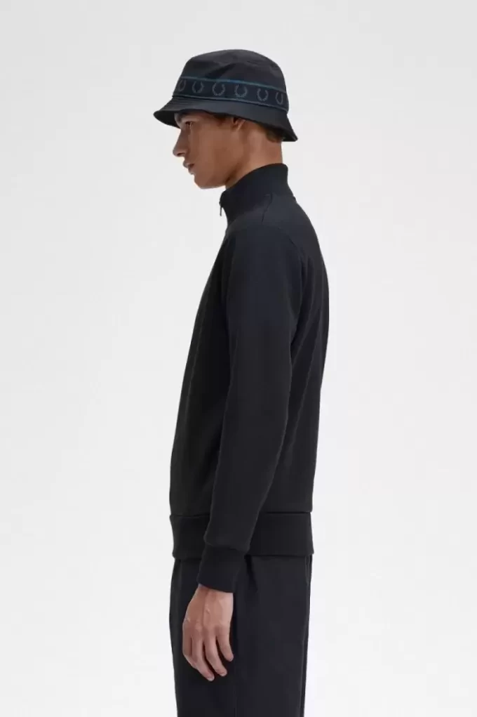 Bestickte Herren-Sweatshirts mit halbem Reißverschluss