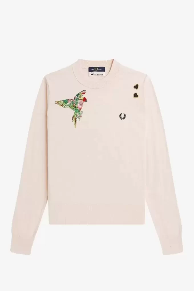 Bestickter Damenpullover