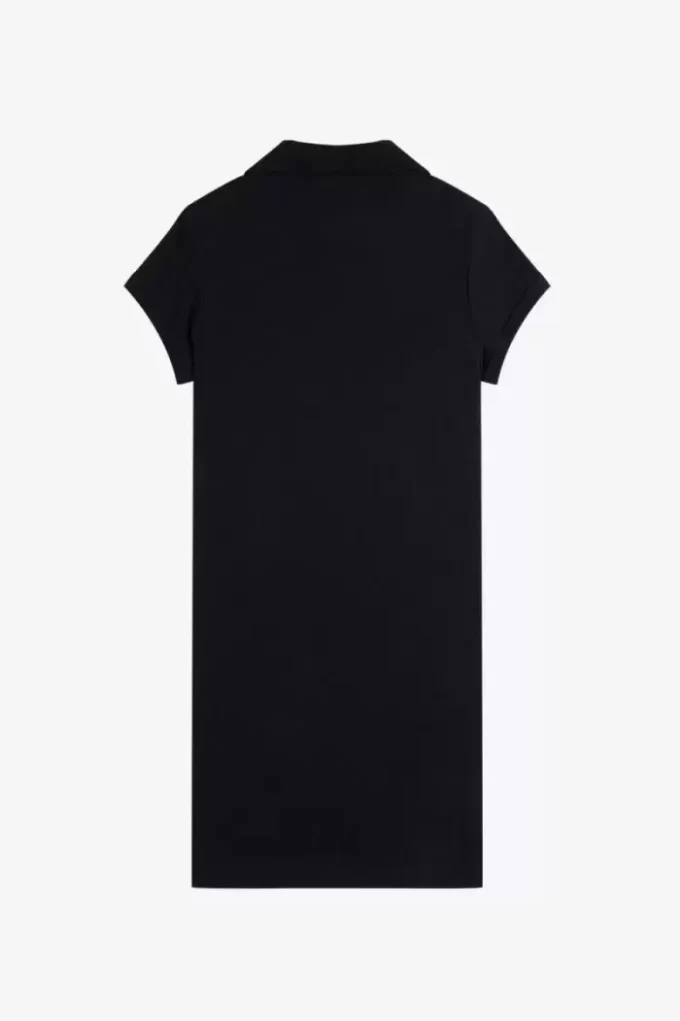 Besticktes Piqué-Damenkleid