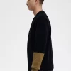 Chenille-Cardigan für Herren im Colour-Block-Design