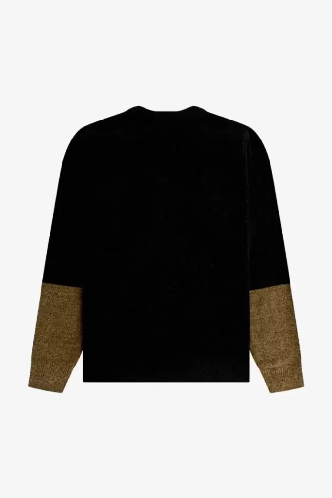 Chenille-Cardigan für Herren im Colour-Block-Design