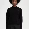 Chenille Grid Damenpullover