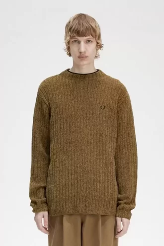 Chenille Rib Herrenpullover