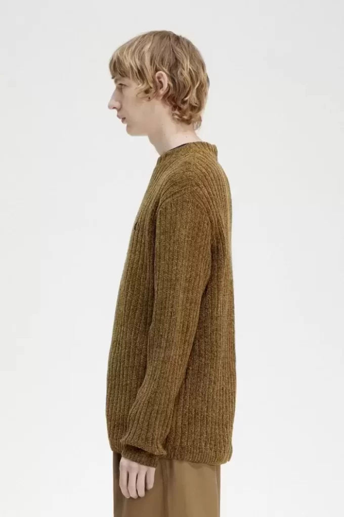 Chenille Rib Herrenpullover