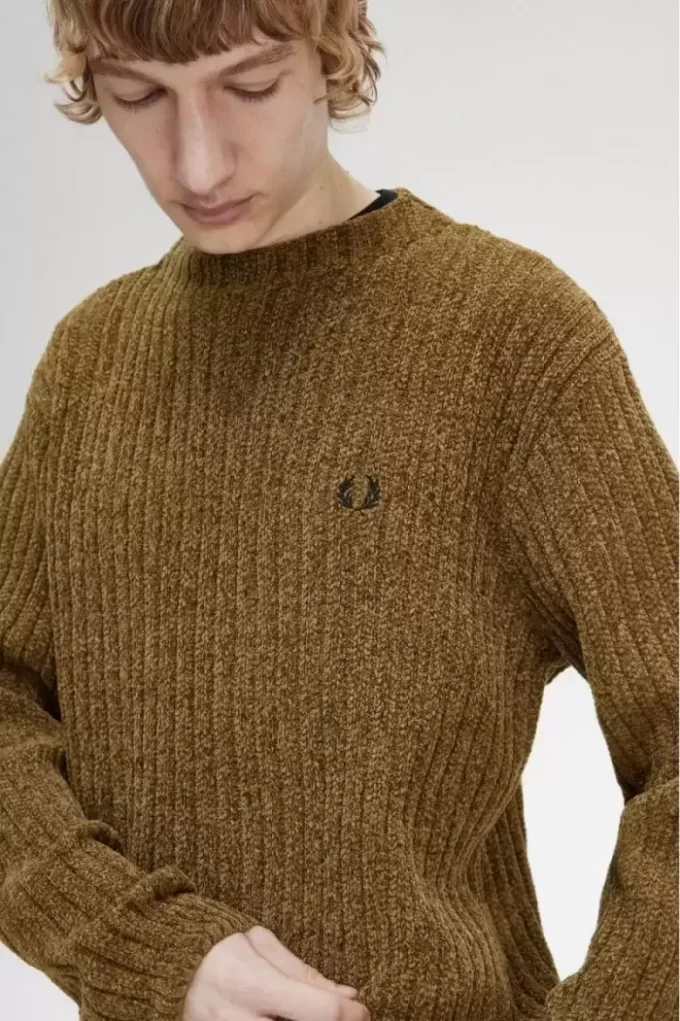 Chenille Rib Herrenpullover