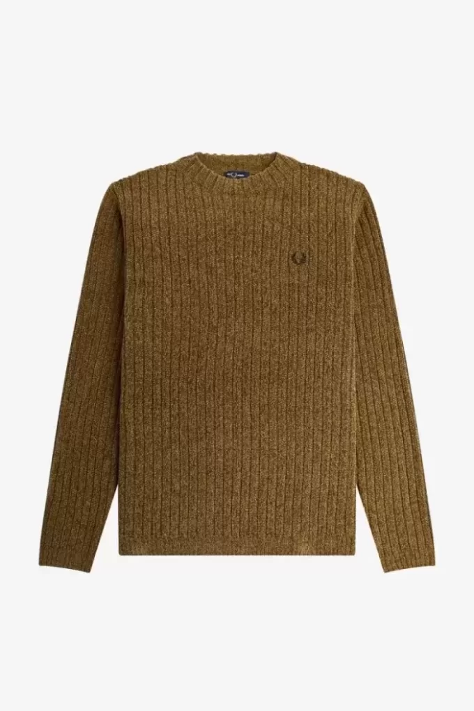 Chenille Rib Herrenpullover