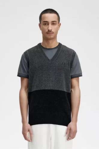 Chenille-Tanktops im Farbblockdesign für Herren