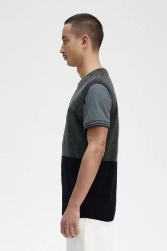 Chenille-Tanktops im Farbblockdesign für Herren