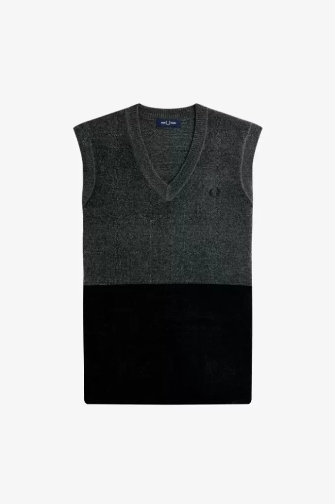 Chenille-Tanktops im Farbblockdesign für Herren
