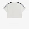 Cropped Ringer T-Shirts mit Band