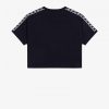 Cropped Ringer T-Shirts mit Band