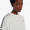 Cropped Ringer T-Shirts mit Band