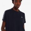Cropped Ringer T-Shirts mit Band