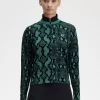 Damen-Cardigan mit Schlangenmuster