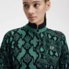 Damen-Cardigan mit Schlangenmuster