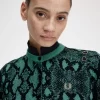 Damen-Cardigan mit Schlangenmuster