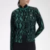Damen-Cardigan mit Schlangenmuster