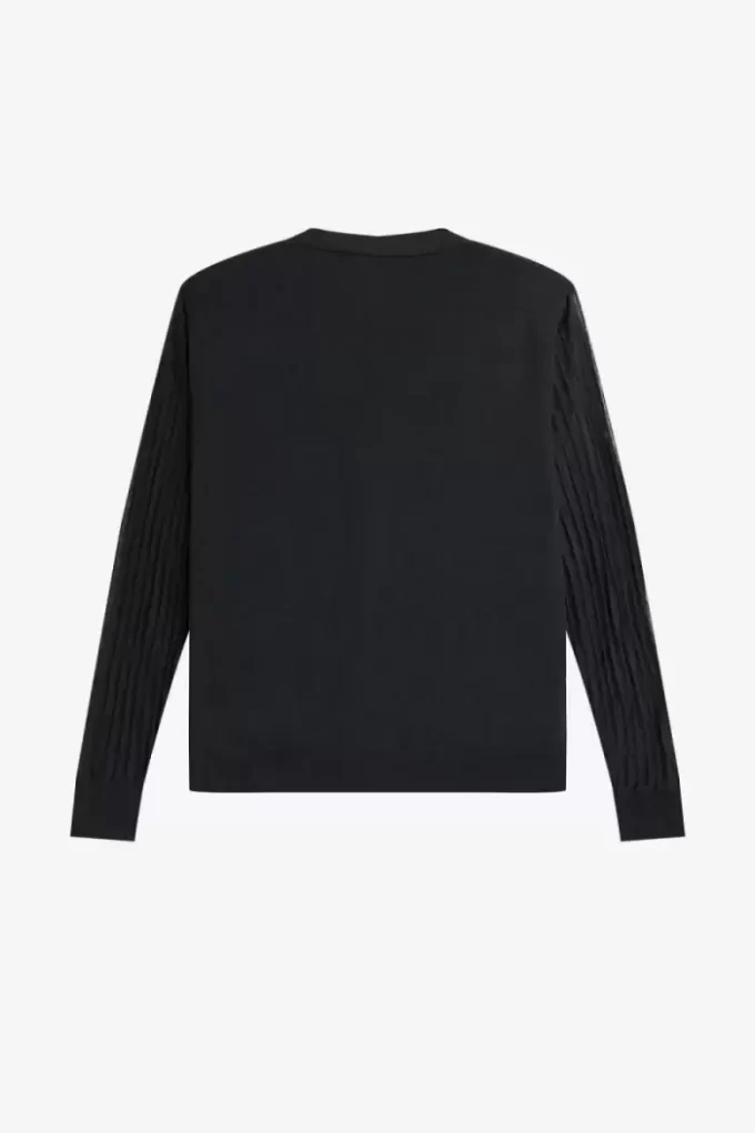 Damen-Cardigan mit transparenten Ärmeln